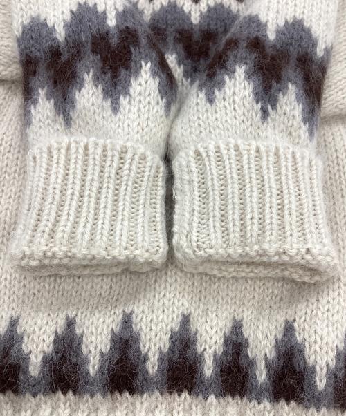 BATONER（バトナ―）BATONER (バトナ―) ルディックモヘアクルーネックプルオーバー ホワイト サイズ:1の古着・服飾アイテム