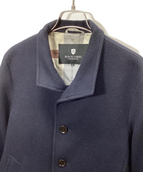 BLACK LABEL CRESTBRIDGE（ブラックレーベル クレストブリッジ）BLACK LABEL CRESTBRIDGE (ブラックレーベル クレストブリッジ) スタンドカラーコート ネイビー サイズ:Sの古着・服飾アイテム