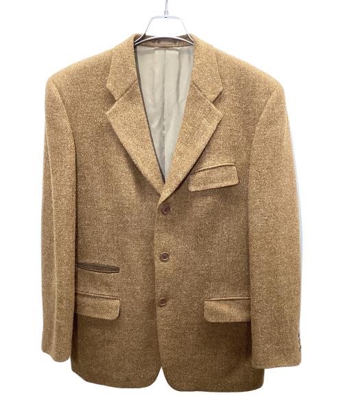 PAUL SMITH（ポールスミス）PAUL SMITH (ポールスミス) Harris Tweed (ハリスツイード) テーラードジャケット ブラウン サイズ:Lの古着・服飾アイテム