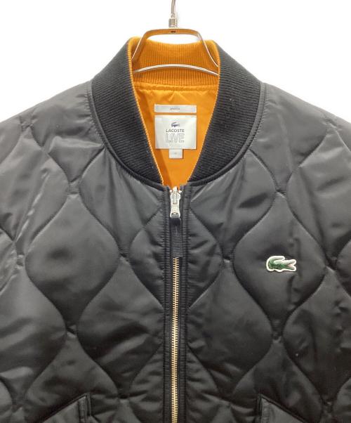 LACOSTE LIVE（ラコステライブ）LACOSTE LIVE (ラコステライブ) 『LACOSTE L!VE』キルティングMA-1 ブラック サイズ:Mの古着・服飾アイテム