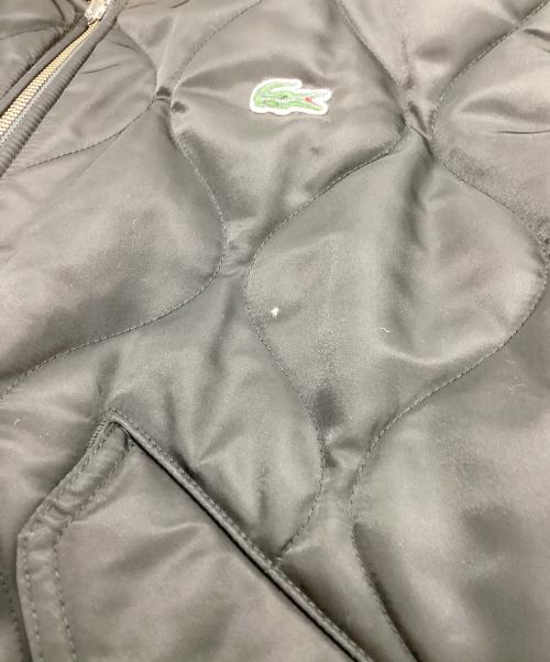 LACOSTE LIVE（ラコステライブ）LACOSTE LIVE (ラコステライブ) 『LACOSTE L!VE』キルティングMA-1 ブラック サイズ:Mの古着・服飾アイテム