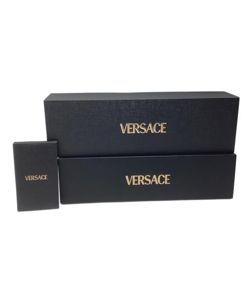 VERSACE（ヴェルサーチェ）VERSACE (ヴェルサーチェ) パルメット ネックレス プレート ゴールド×ブラックの古着・服飾アイテム