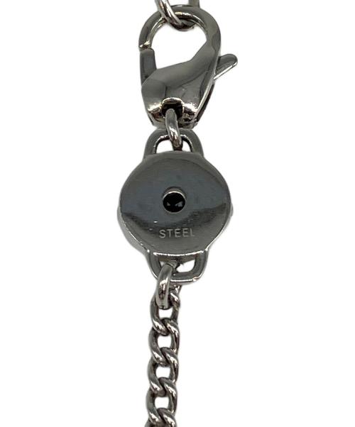 DIESEL（ディーゼル）DIESEL (ディーゼル) ロゴプレートネックレス シルバーの古着・服飾アイテム