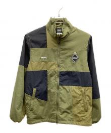 F.C.Real Bristol（エフシーレアルブリストル）の古着「F.C.R.B. PATCH WORK STAND COLLAR BLOUSON」｜カーキ