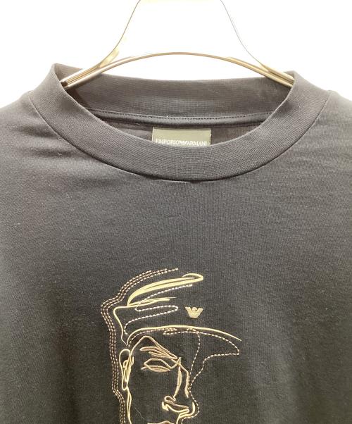 EMPORIO ARMANI（エンポリオ アルマーニ）EMPORIO ARMANI (エンポリオ アルマーニ) 長袖カットソー ネイビー サイズ:Sの古着・服飾アイテム