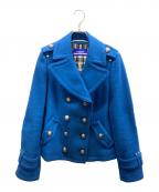 BURBERRY BLUE LABELバーバリー ブルー レーベル）の古着「Pコート」｜ブルー