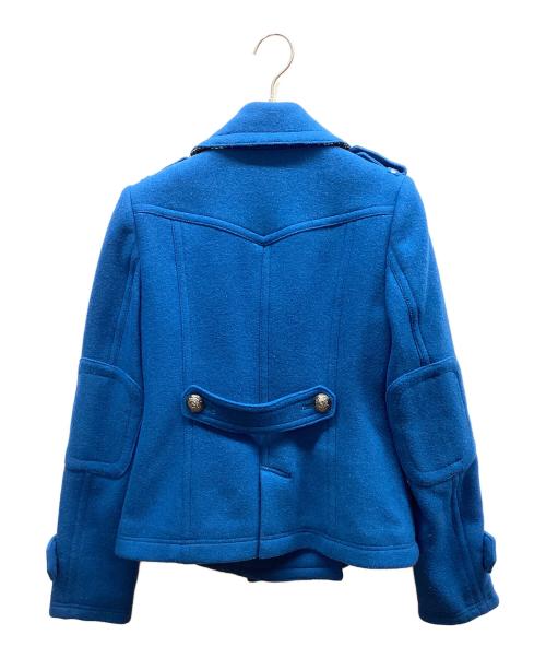 BURBERRY BLUE LABEL（バーバリー ブルー レーベル）BURBERRY BLUE LABEL (バーバリー ブルー レーベル) Pコート ブルー サイズ:38の古着・服飾アイテム