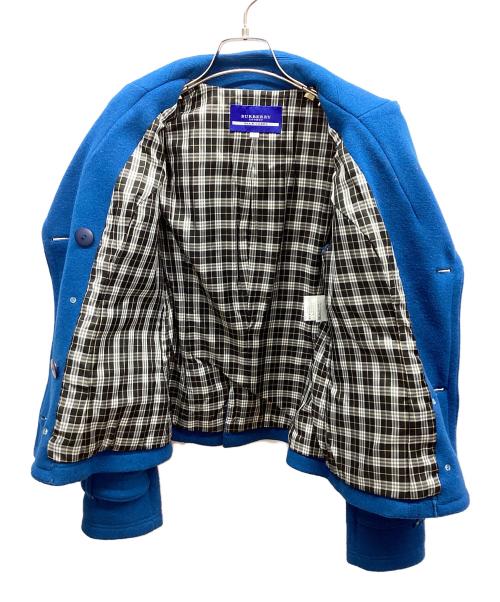 BURBERRY BLUE LABEL（バーバリー ブルー レーベル）BURBERRY BLUE LABEL (バーバリー ブルー レーベル) Pコート ブルー サイズ:38の古着・服飾アイテム