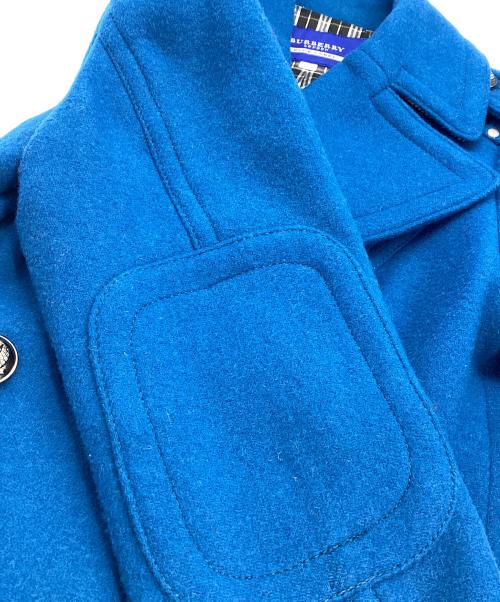 BURBERRY BLUE LABEL（バーバリー ブルー レーベル）BURBERRY BLUE LABEL (バーバリー ブルー レーベル) Pコート ブルー サイズ:38の古着・服飾アイテム
