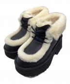 UGGアグ）の古着「エスミーレザーレースアップブーツ」｜ブラック