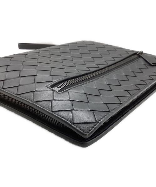 BOTTEGA VENETA（ボッテガベネタ）BOTTEGA VENETA (ボッテガベネタ) セカンドバッグ ブラックの古着・服飾アイテム