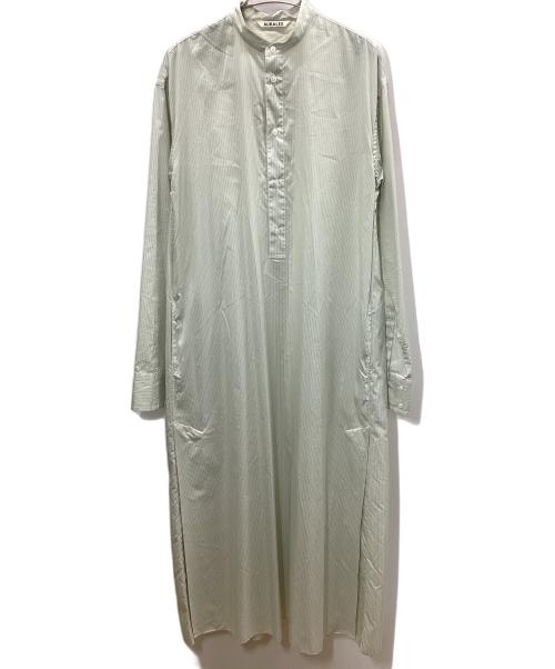 AURALEE（オーラリー）AURALEE (オーラリー) 長袖ワンピース グリーン サイズ:1の古着・服飾アイテム