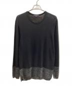 COMME des GARCONS HOMMEコムデギャルソン オム）の古着「薄手ニット」｜ブラック