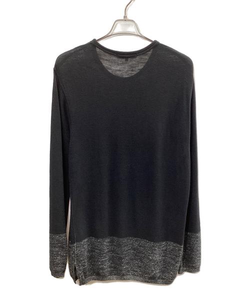 COMME des GARCONS HOMME（コムデギャルソン オム）COMME des GARCONS HOMME (コムデギャルソン オム) 薄手ニット ブラック サイズ:Lの古着・服飾アイテム