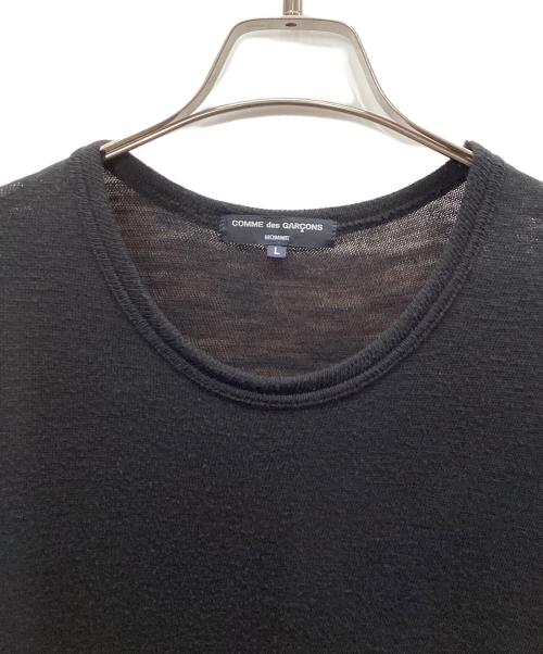 COMME des GARCONS HOMME（コムデギャルソン オム）COMME des GARCONS HOMME (コムデギャルソン オム) 薄手ニット ブラック サイズ:Lの古着・服飾アイテム