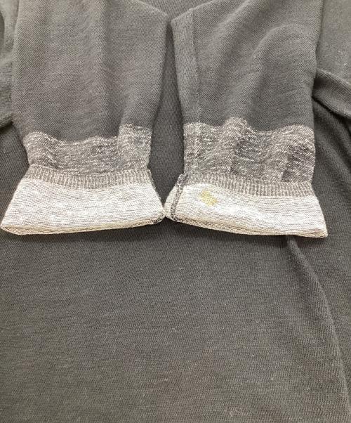 COMME des GARCONS HOMME（コムデギャルソン オム）COMME des GARCONS HOMME (コムデギャルソン オム) 薄手ニット ブラック サイズ:Lの古着・服飾アイテム