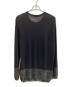 COMME des GARCONS HOMME (コムデギャルソン オム) 薄手ニット ブラック サイズ:L：10000円