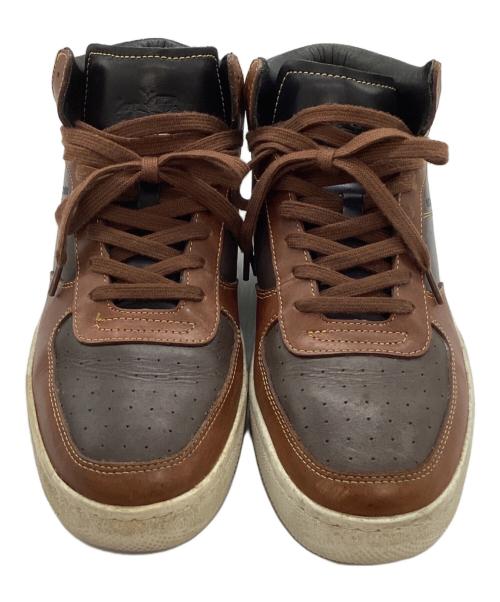 COACH（コーチ）COACH (コーチ) ハイカットスニーカー ブラウン サイズ:27の古着・服飾アイテム