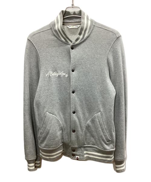 A BATHING APE（ア ベイシング エイプ）A BATHING APE (ア ベイシング エイプ) スタジャン グレー サイズ:Sの古着・服飾アイテム