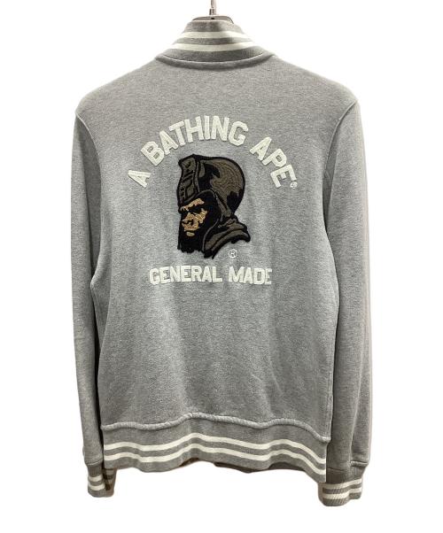 A BATHING APE（ア ベイシング エイプ）A BATHING APE (ア ベイシング エイプ) スタジャン グレー サイズ:Sの古着・服飾アイテム