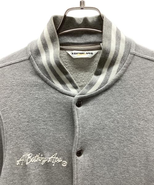 A BATHING APE（ア ベイシング エイプ）A BATHING APE (ア ベイシング エイプ) スタジャン グレー サイズ:Sの古着・服飾アイテム
