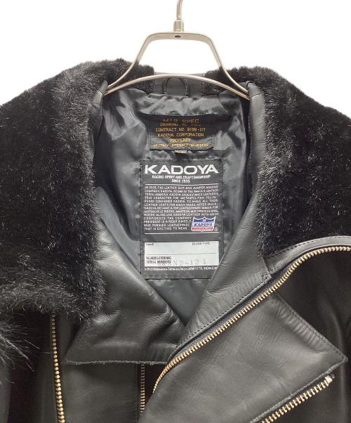 KADOYA（カドヤ）KADOYA (カドヤ) ライダースジャケット ブラック サイズ:LLの古着・服飾アイテム