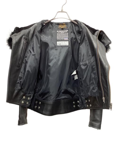 KADOYA（カドヤ）KADOYA (カドヤ) ライダースジャケット ブラック サイズ:LLの古着・服飾アイテム
