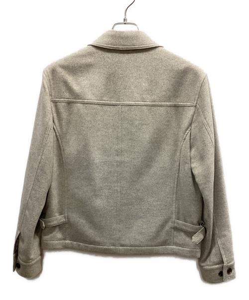 LANVIN（ランバン）LANVIN (ランバン) ジップジャケット ベージュ サイズ:46の古着・服飾アイテム