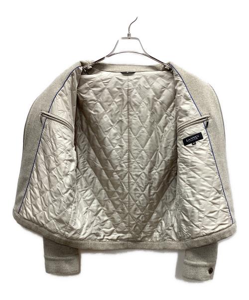 LANVIN（ランバン）LANVIN (ランバン) ジップジャケット ベージュ サイズ:46の古着・服飾アイテム