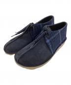 CLARKS ORIGINALS×Harris Tweedクラークス オリジナルズ×ハリスツイード）の古着「Desert Trek」｜ネイビー
