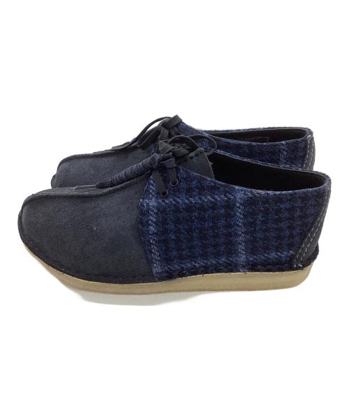CLARKS ORIGINALS（クラークス オリジナルズ）Clarks Originals (クラークス オリジナルズ) Harris Tweed (ハリスツイード) Desert Trek ネイビー サイズ:UK9の古着・服飾アイテム