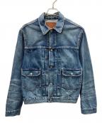 RRLダブルアールエル）の古着「RRL ダブルアールエル TYPE 2 UNLINED TRUCKER JACKET 2nd デニムジャケット」｜ブルー