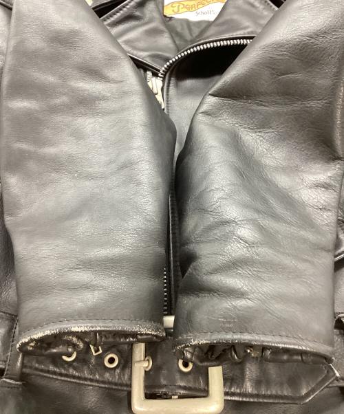 Schott（ショット）Schott (ショット) ダブルライダースジャケット ブラック サイズ:40の古着・服飾アイテム