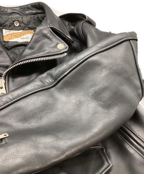 Schott（ショット）Schott (ショット) ダブルライダースジャケット ブラック サイズ:40の古着・服飾アイテム