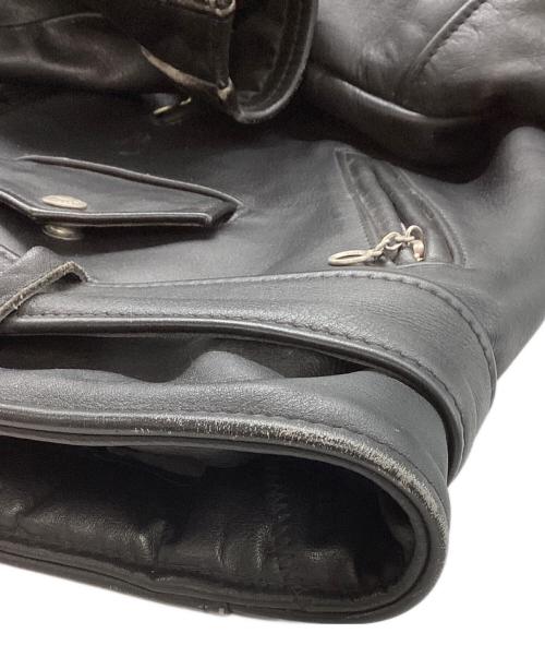 Schott（ショット）Schott (ショット) ダブルライダースジャケット ブラック サイズ:40の古着・服飾アイテム