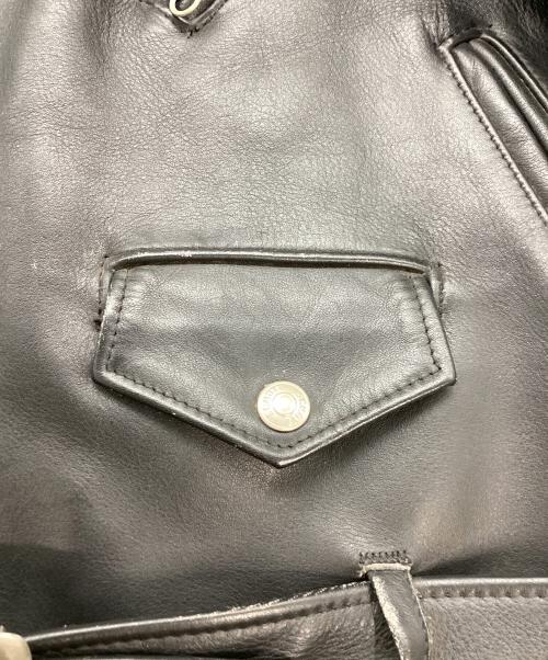 Schott（ショット）Schott (ショット) ダブルライダースジャケット ブラック サイズ:40の古着・服飾アイテム