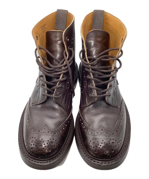 Tricker's（トリッカーズ）Tricker's (トリッカーズ) ウィングチップブーツ ブラウン サイズ:7.5の古着・服飾アイテム