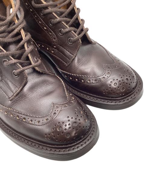 Tricker's（トリッカーズ）Tricker's (トリッカーズ) ウィングチップブーツ ブラウン サイズ:7.5の古着・服飾アイテム