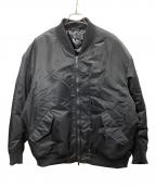 +Jプラスジェイ）の古着「ハイブリッドダウンオーバーサイズMA-1ブルゾン」｜ブラック