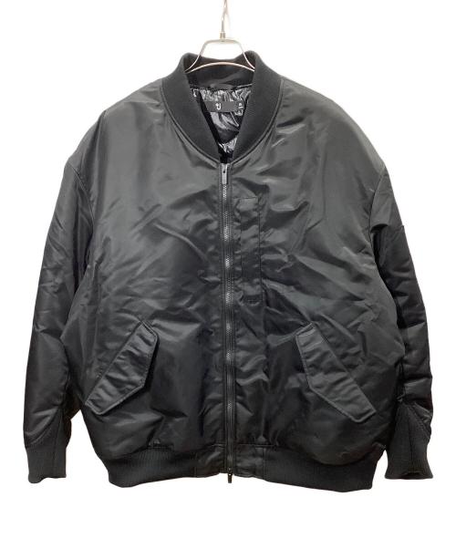 +J（プラスジェイ）+J (プラスジェイ) ハイブリッドダウンオーバーサイズMA-1ブルゾン ブラック サイズ:4XLの古着・服飾アイテム