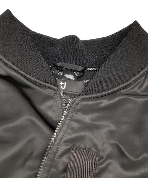 +J（プラスジェイ）+J (プラスジェイ) ハイブリッドダウンオーバーサイズMA-1ブルゾン ブラック サイズ:4XLの古着・服飾アイテム