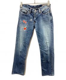 EVISU×HELLO KITTY（エヴィス×ハローキティ）の古着「デニムパンツ」｜インディゴ