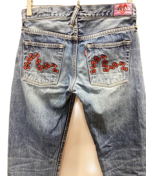 EVISU（エヴィス）EVISU (エヴィス) HELLO KITTY (ハローキティ) デニムパンツ インディゴ サイズ:W26の古着・服飾アイテム