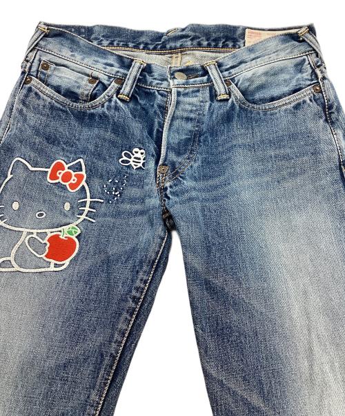 EVISU（エヴィス）EVISU (エヴィス) HELLO KITTY (ハローキティ) デニムパンツ インディゴ サイズ:W26の古着・服飾アイテム