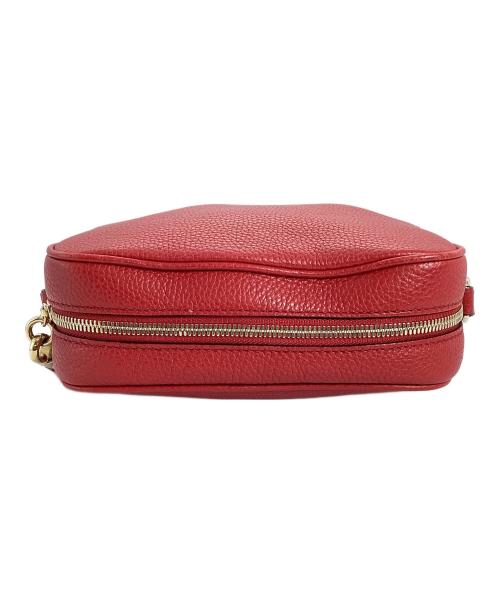 GUCCI（グッチ）GUCCI (グッチ) GUCCI　ソーホー レザー スモール ディスコバッグ レッドの古着・服飾アイテム