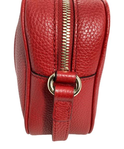 GUCCI（グッチ）GUCCI (グッチ) GUCCI　ソーホー レザー スモール ディスコバッグ レッドの古着・服飾アイテム