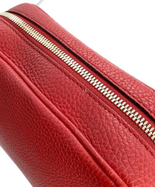 GUCCI（グッチ）GUCCI (グッチ) GUCCI　ソーホー レザー スモール ディスコバッグ レッドの古着・服飾アイテム