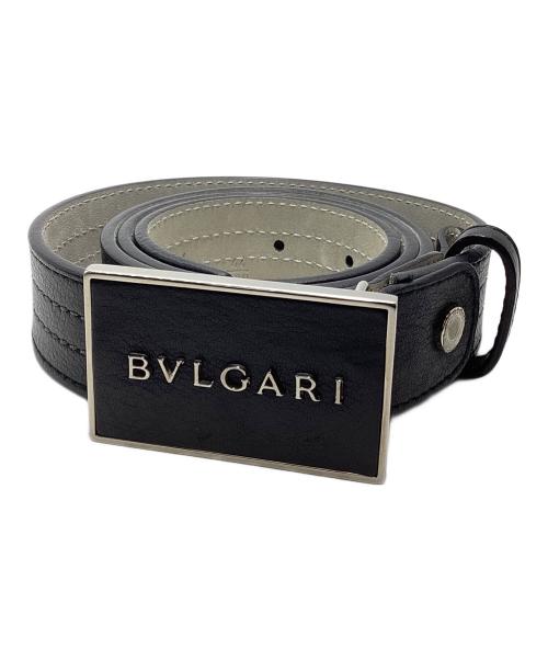 BVLGARI（ブルガリ）BVLGARI (ブルガリ) レザーベルト ブラックの古着・服飾アイテム