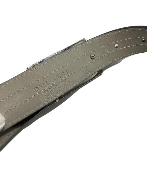 BVLGARI（ブルガリ）BVLGARI (ブルガリ) レザーベルト ブラックの古着・服飾アイテム