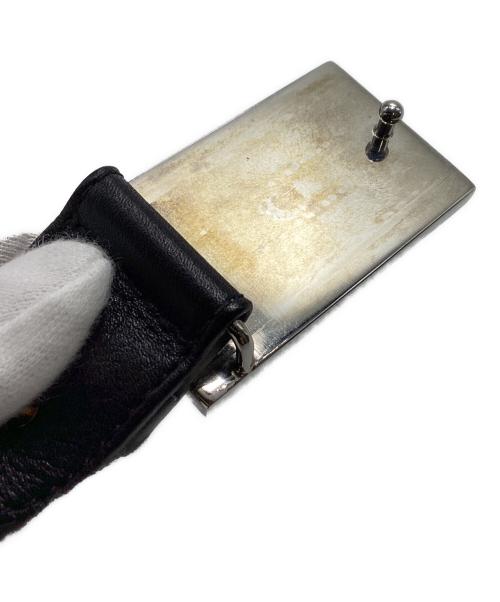 BVLGARI（ブルガリ）BVLGARI (ブルガリ) レザーベルト ブラックの古着・服飾アイテム